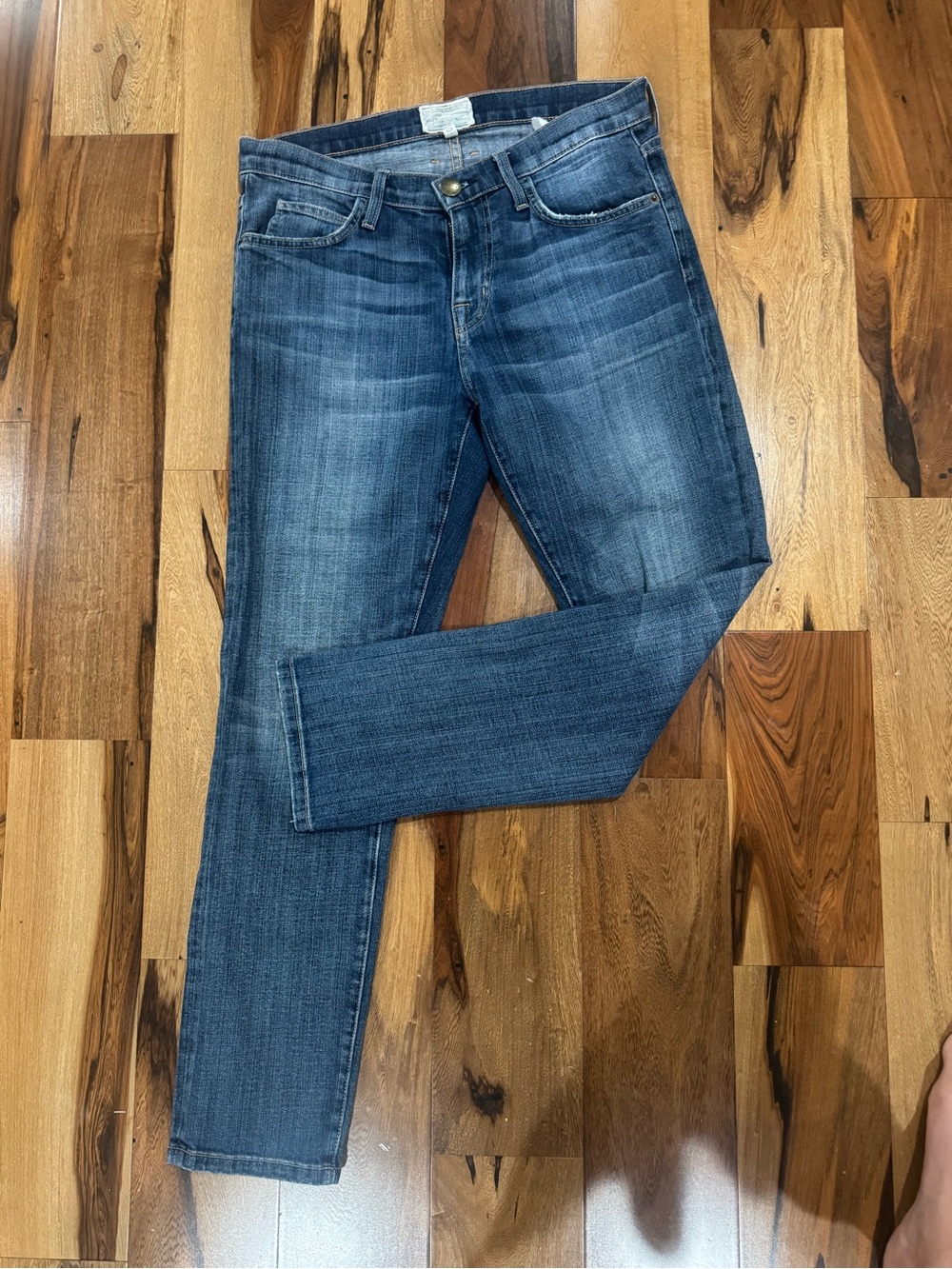 Current/Elliott Medium Wash Skinny Jeans